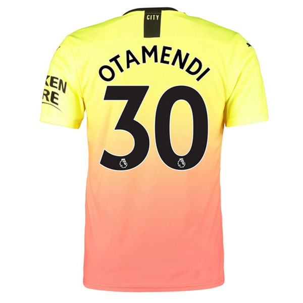 Camiseta Manchester City NO.30 Otamendi 3ª 2019/20 Naranja